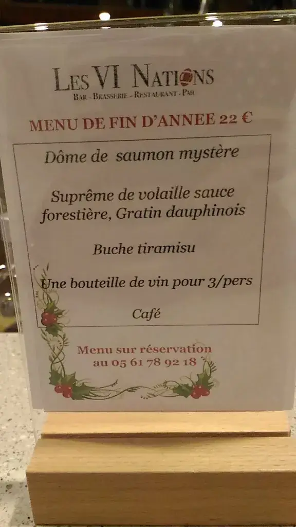 Menu_Pub the six nation's_Colomiers_image_1