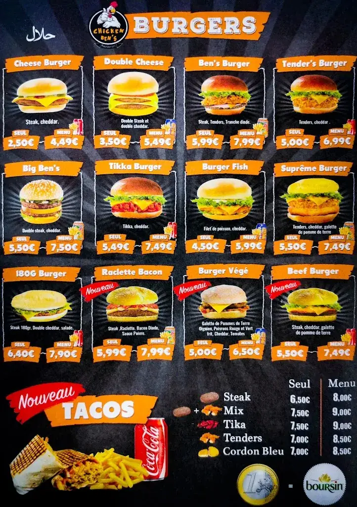 Menu_Chicken Ben's_Colomiers_image_2