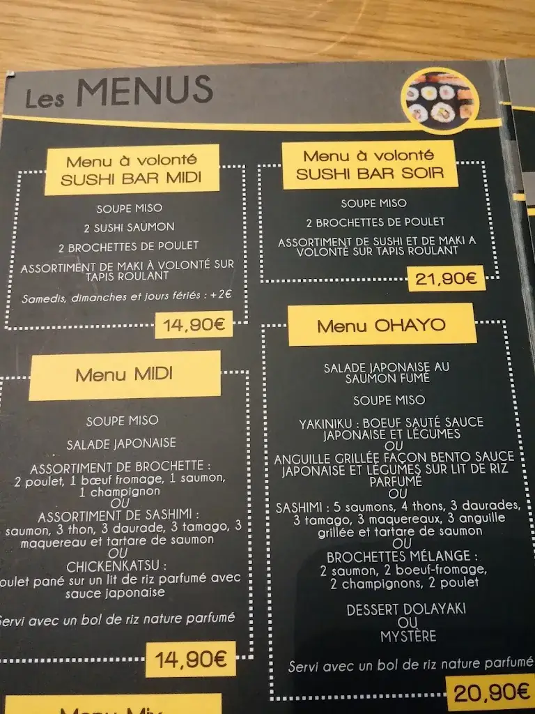 Restaurant SUSHI TOKORO_Colomiers_menu_image_1