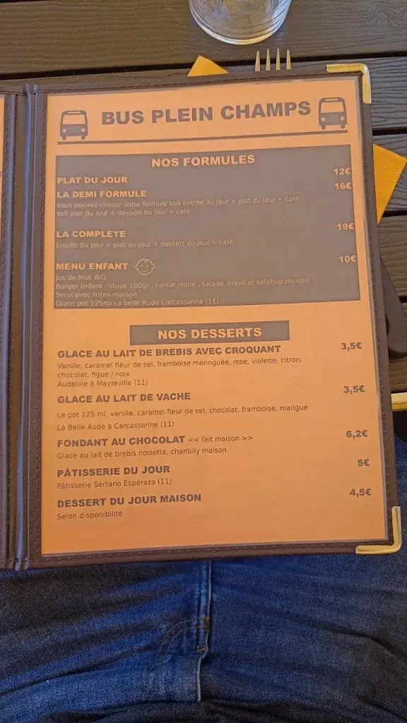 Menü_Bus restaurant Plein champs_Couiza_Bild_4