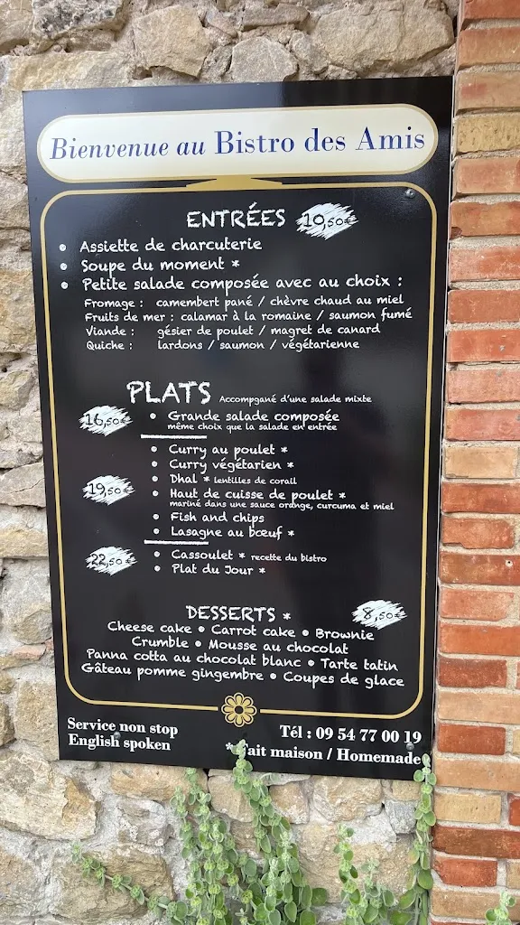 Menu_Le Bistro des Amis_Rennes-le-Château_immagine_2