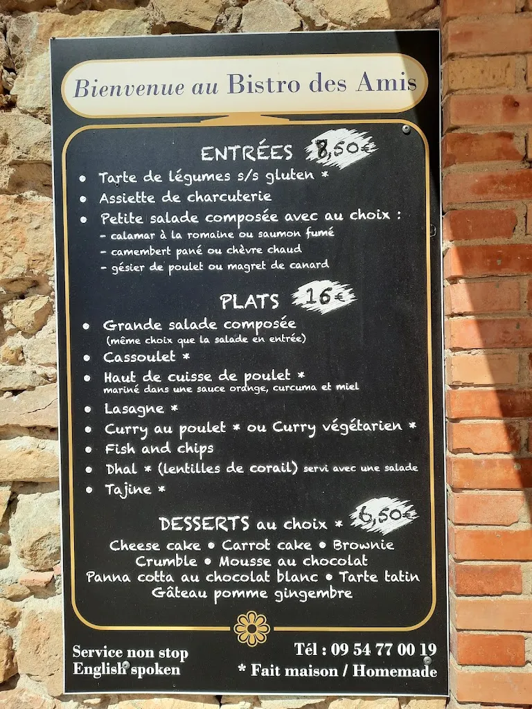 Menu_Le Bistro des Amis_Rennes-le-Château_immagine_4