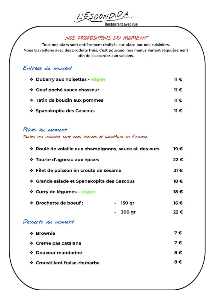 Menu_L'Escondida_Rennes-le-Château_image_2
