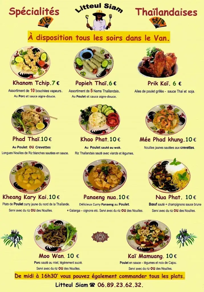 Menu_Litteul Siam - Spécialités Thaïlandaises - Creissan._Creissan_image_1