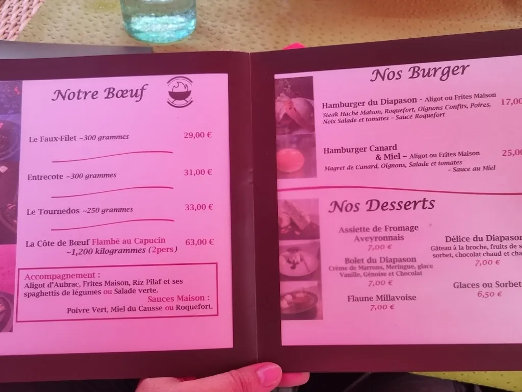 Menu_Le Diapason_Creissels_immagine_2