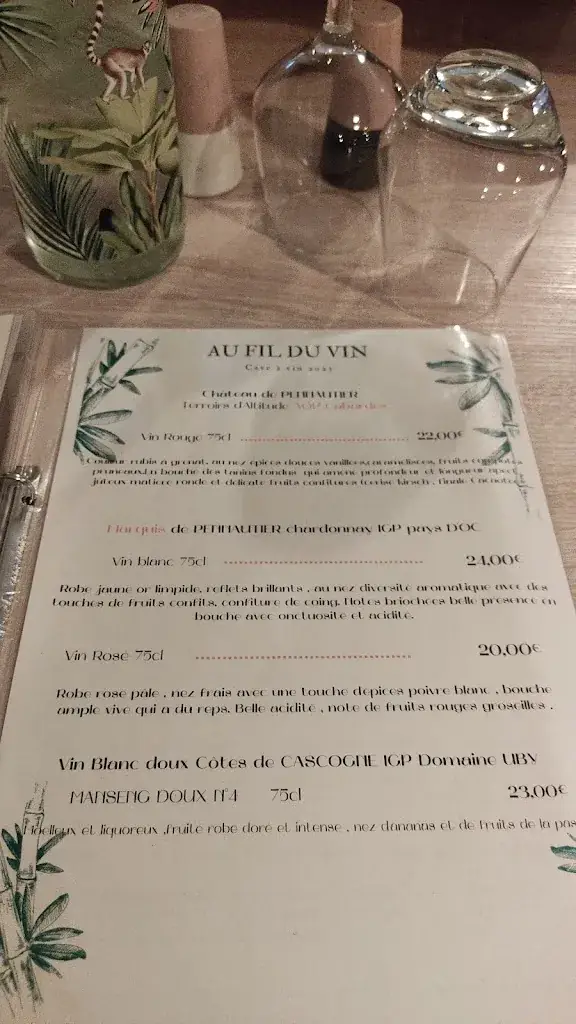 Menu_L'EVASION_Cuxac-Cabardès_image_1