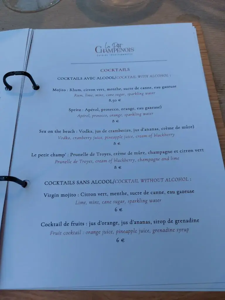 Menu_Restaurant le Petit Champenois_Lusigny-sur-Barse_image_2