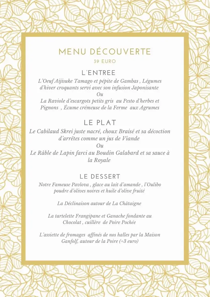 Menu_La bonne excuse Narbonne_Narbonne_image_1