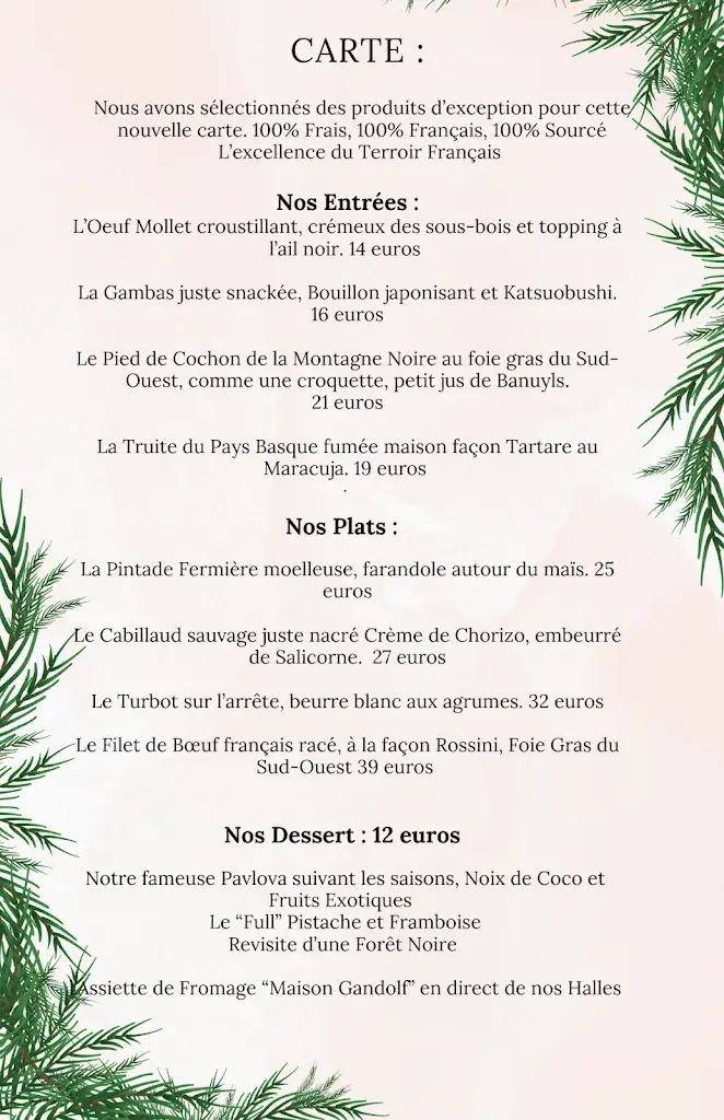 Menu_La bonne excuse Narbonne_Narbonne_image_4