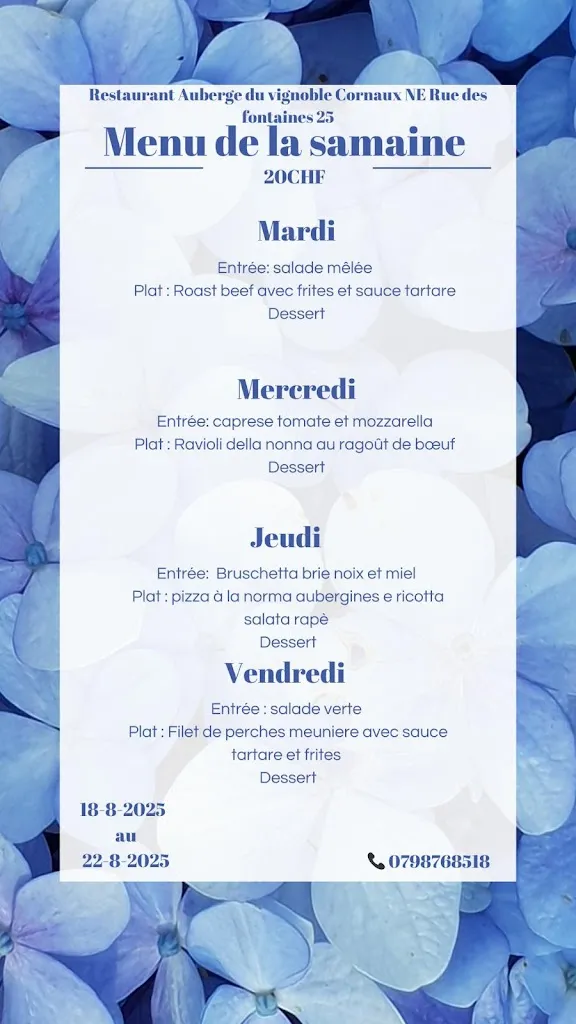 Menu_Auberge du Vignoble_Cornaux_image_3