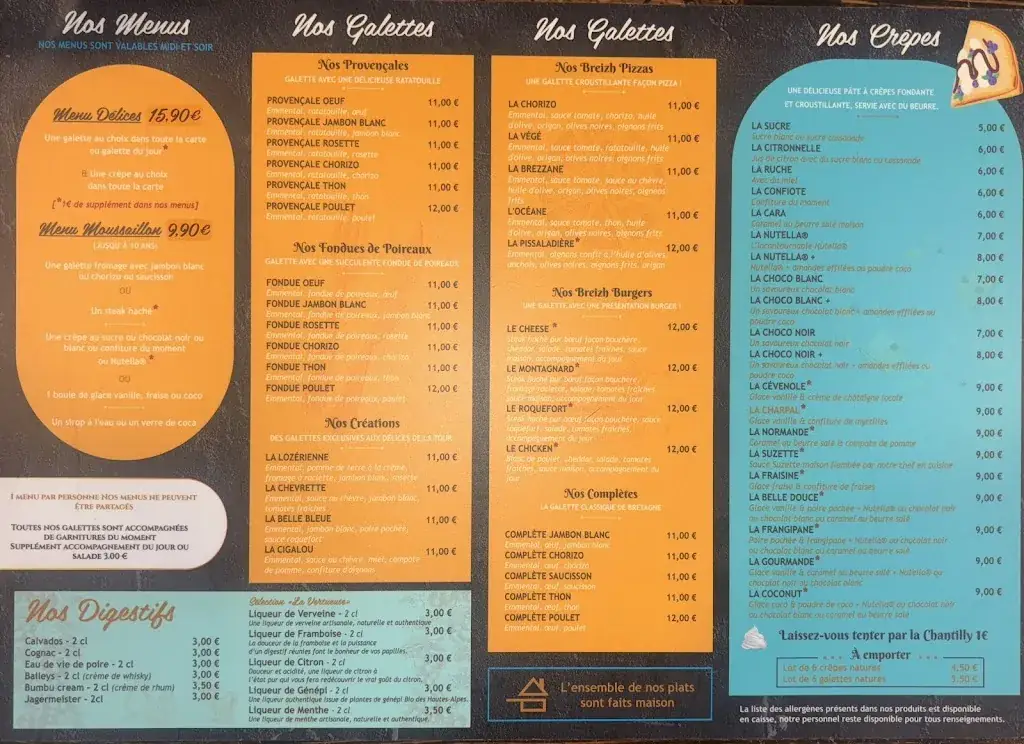 Menu_Les delices de la Tour_Langogne_image_1