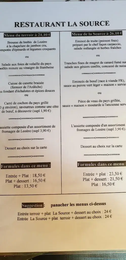 Menu_Restaurant la Source_Collet-de-Dèze_image_1