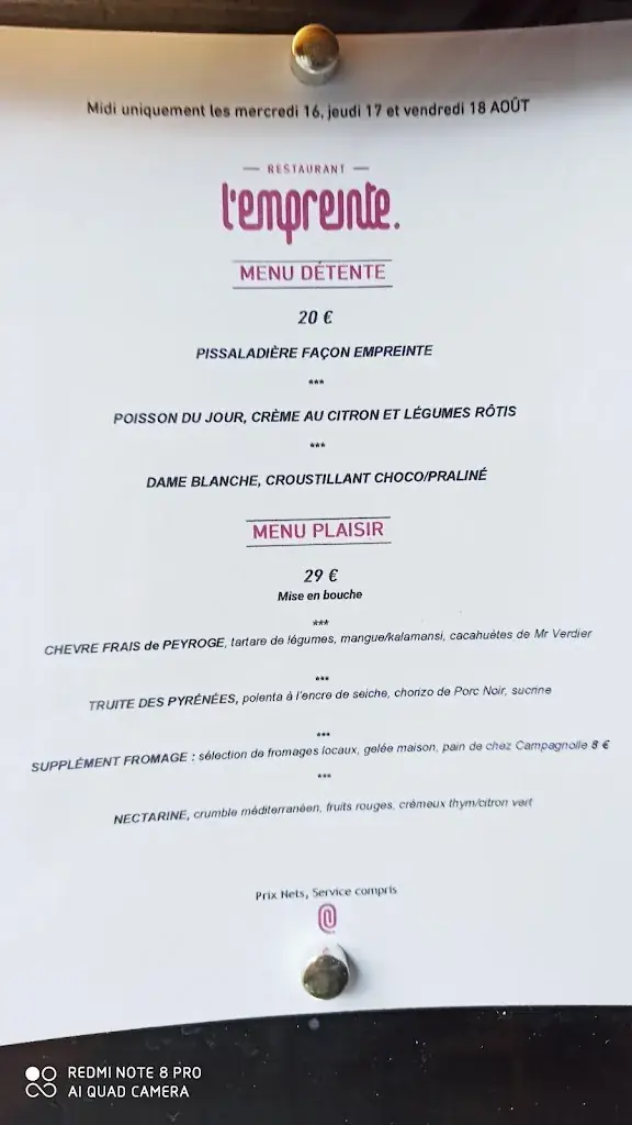 Menu_L'empreinte Tarbes_Tarbes_image_4
