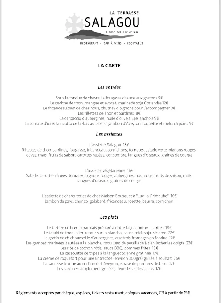 Menu_La Terrasse Salagou_Clermont-l'Hérault_immagine_1