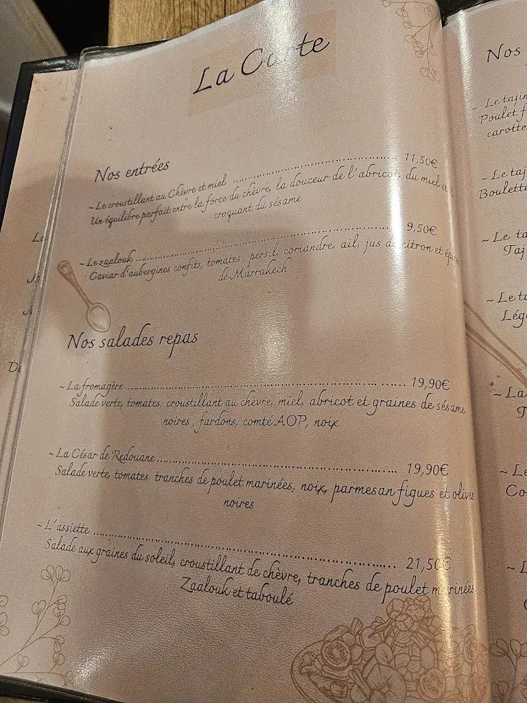 Menu_La Table De Rédouane_Clermont-l'Hérault_image_3