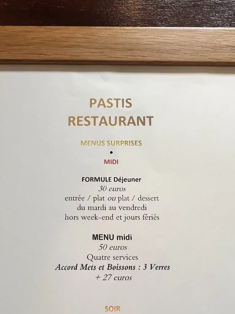 Menü_Pastis Restaurant_Montpellier_Bild_1
