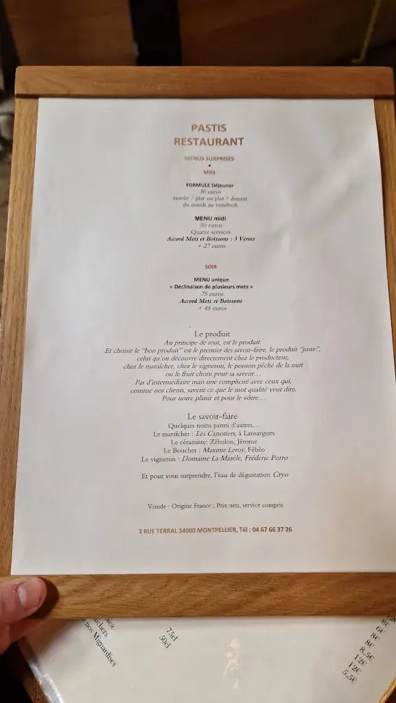 Menü_Pastis Restaurant_Montpellier_Bild_2