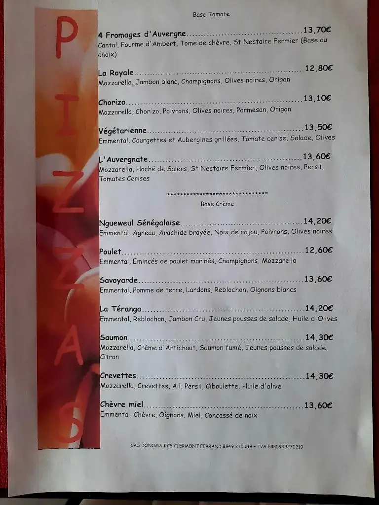 Menu_Pizzeria - Restaurant L'Escale_Arlanc_image_3