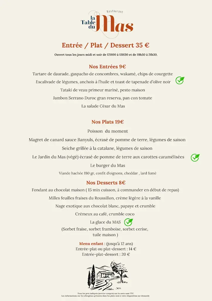 Menu_Restaurant La Table du Mas_Perpignan_image_1