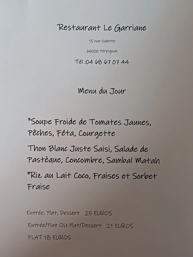 Menu_Le Garriane_Perpignan_image_1