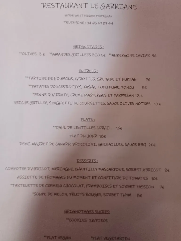 Menu_Le Garriane_Perpignan_image_2