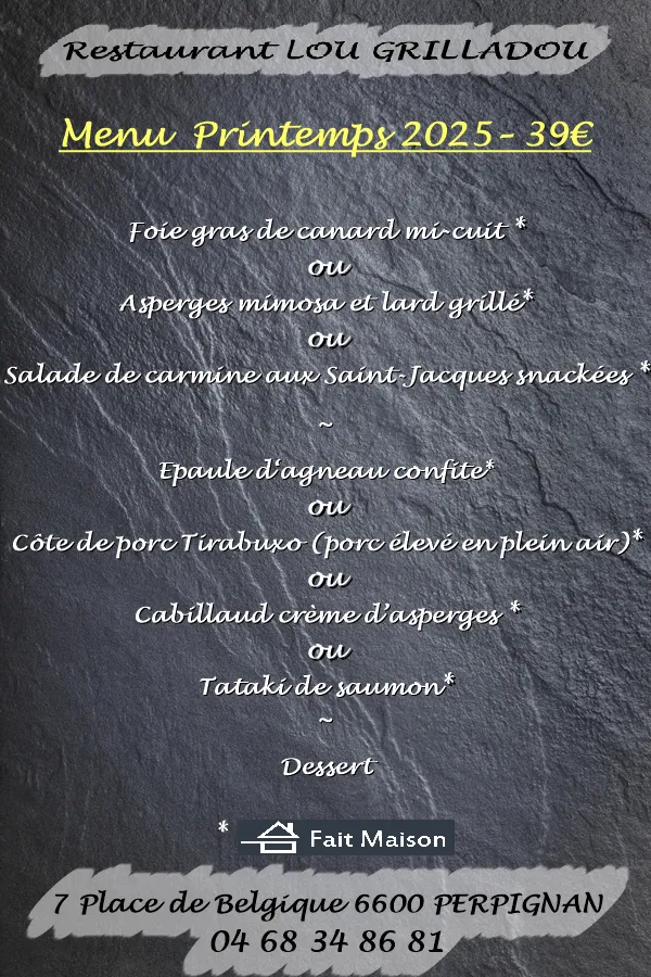 Menu_Restaurant Lou Grilladou_Perpignan_image_3