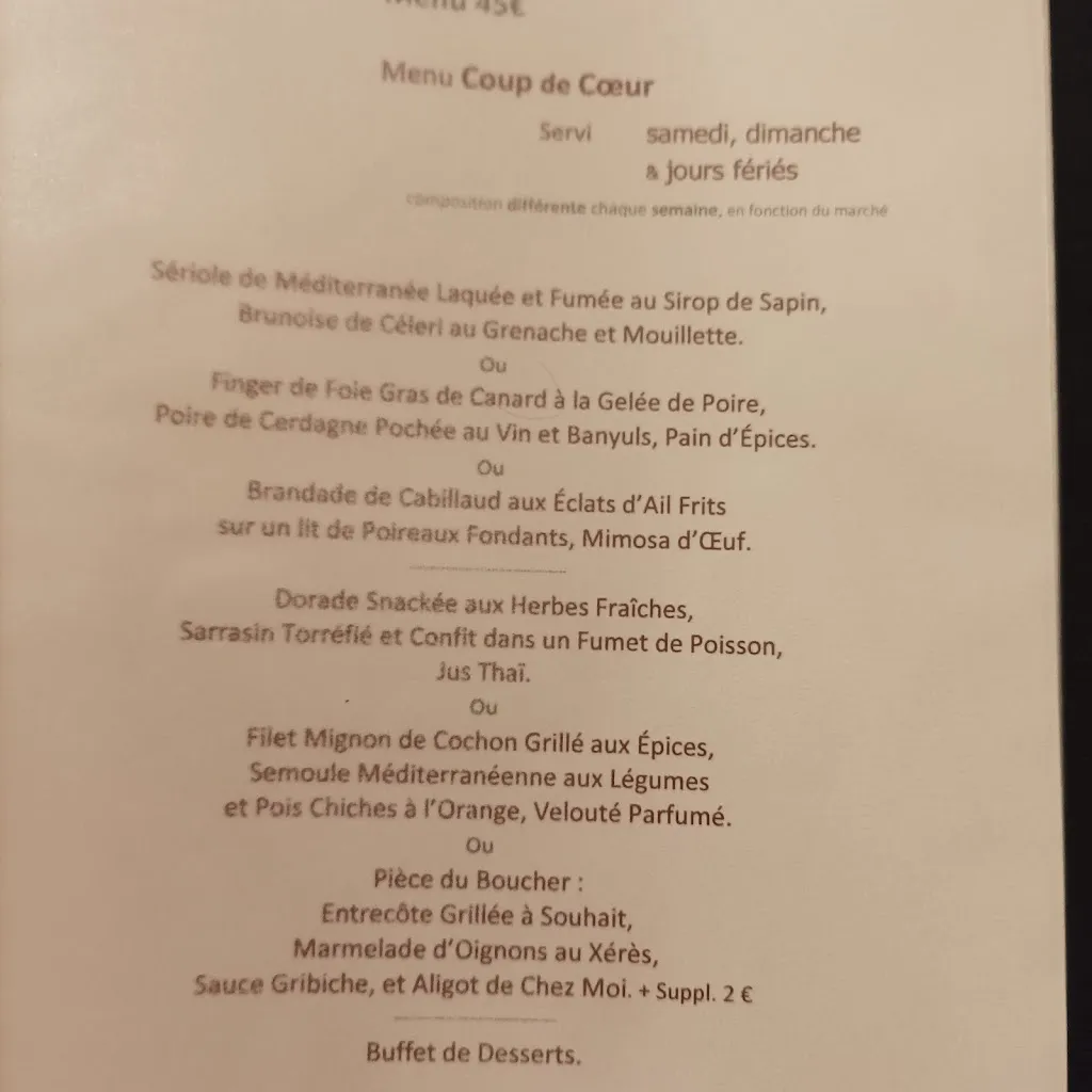 Menu_Le Clos des Lys - Restaurant et Traiteur à Perpignan_Perpignan_image_3