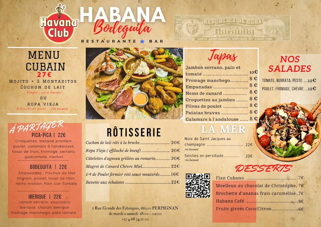 Menu_Habana Bodeguita_Perpignan_image_1