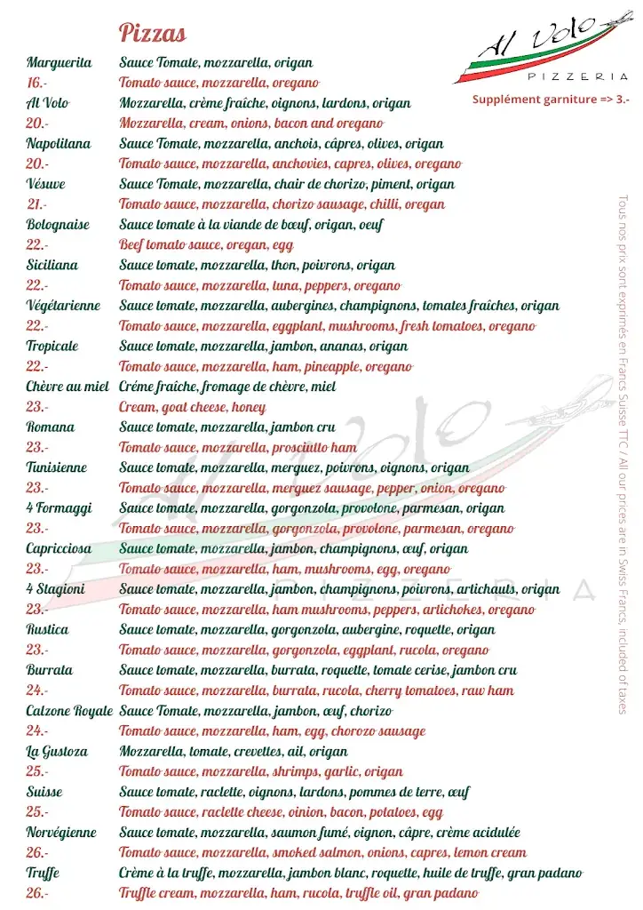 Menu_Al Volo Pizzeria_Grand-Saconnex_image_2