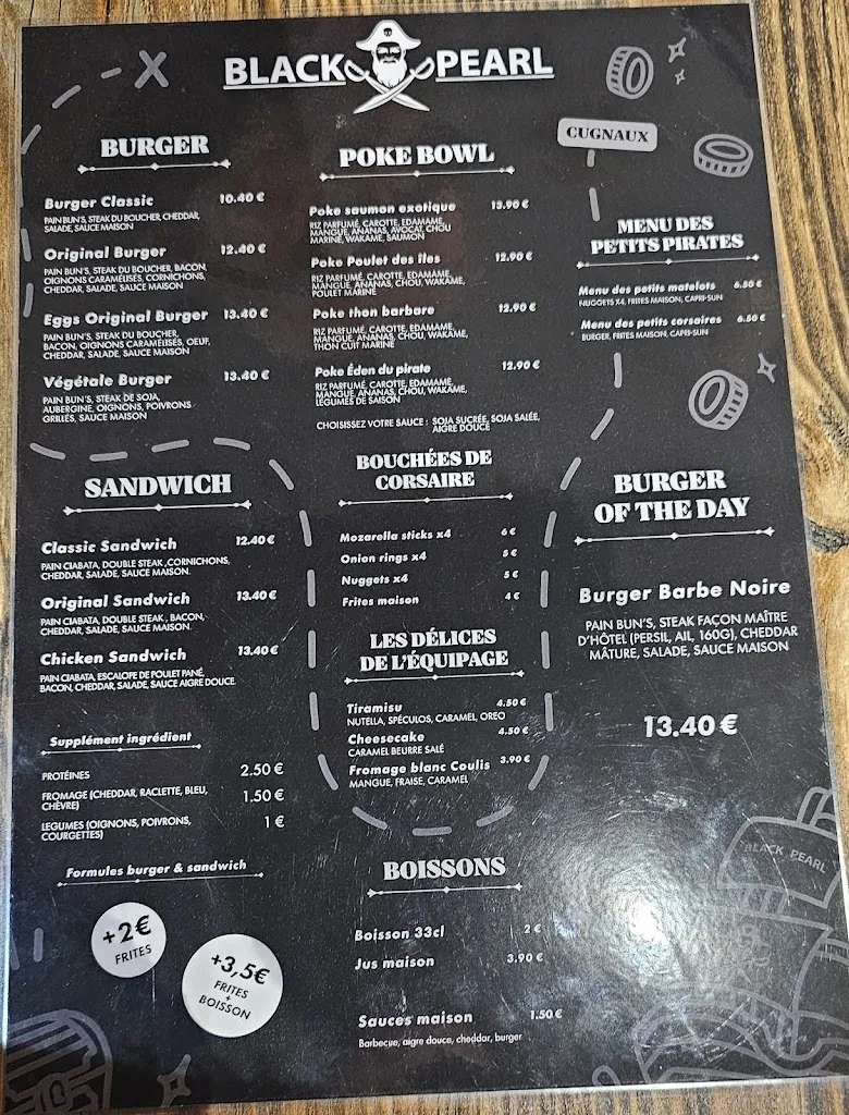 Menu_BLACK PEARL CUGNAUX_Cugnaux_image_2