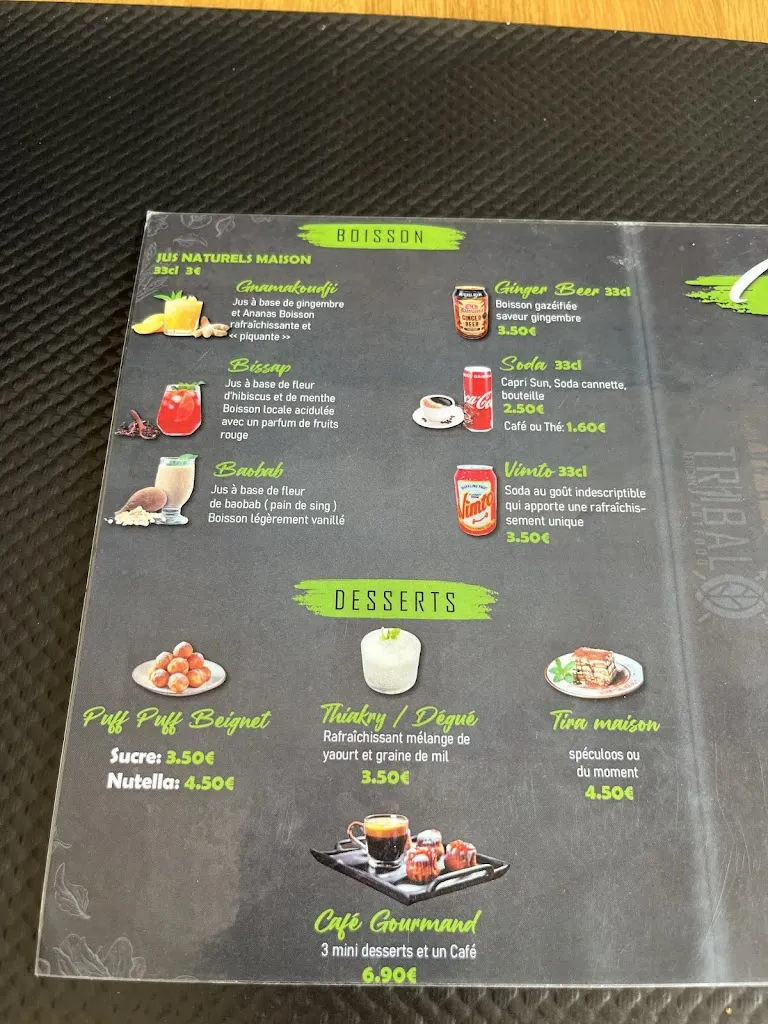 Menü_Tribal African Art Food Cugnaux_Cugnaux_Bild_1