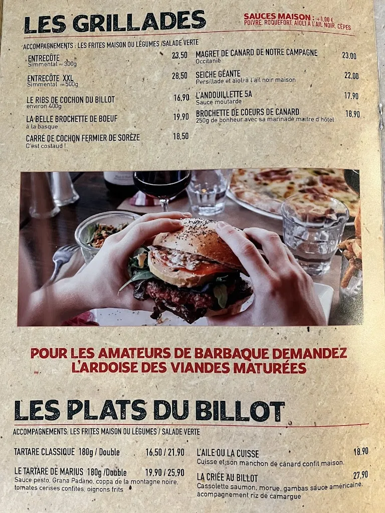 Menu_Restaurant Le Billot de Lucien_Cugnaux_image_3