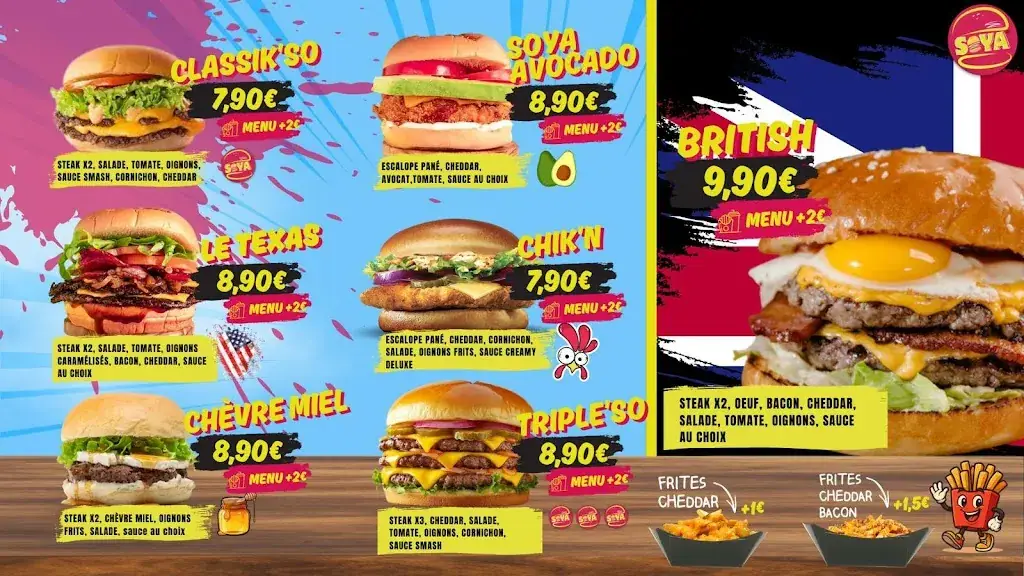 Menu_🥪🍔 Soya Food – Snack de nuit à Cugnaux_Cugnaux_image_1