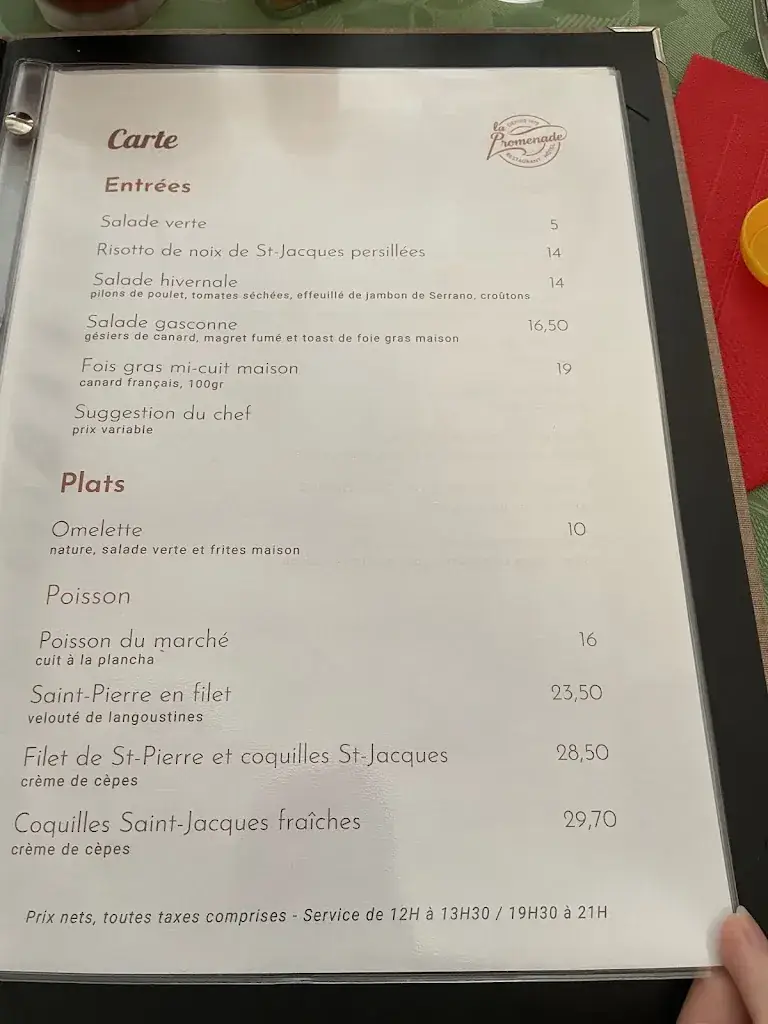 Restaurant La Promenade_Villeneuve-Tolosane_menu_image_1