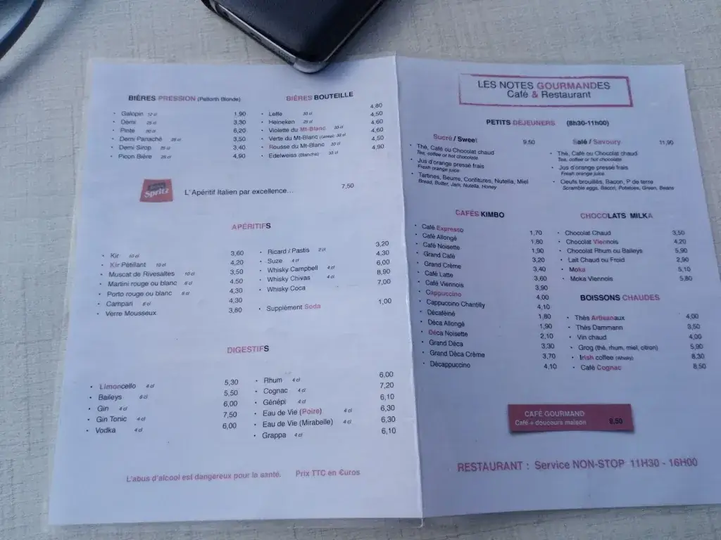 Menu_Les Notes Gourmandes Café-Brunch Les Gets_Gets_image_4