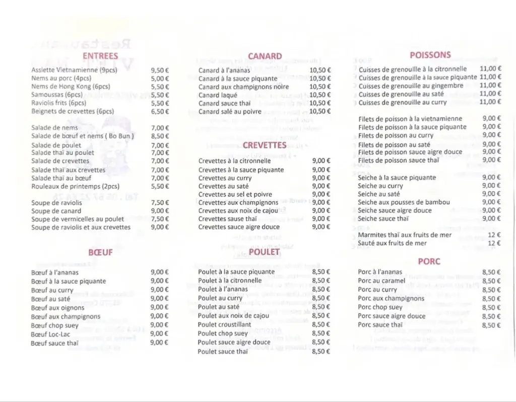 Menu_Restaurant VIET NAM_Cugnaux_image_1
