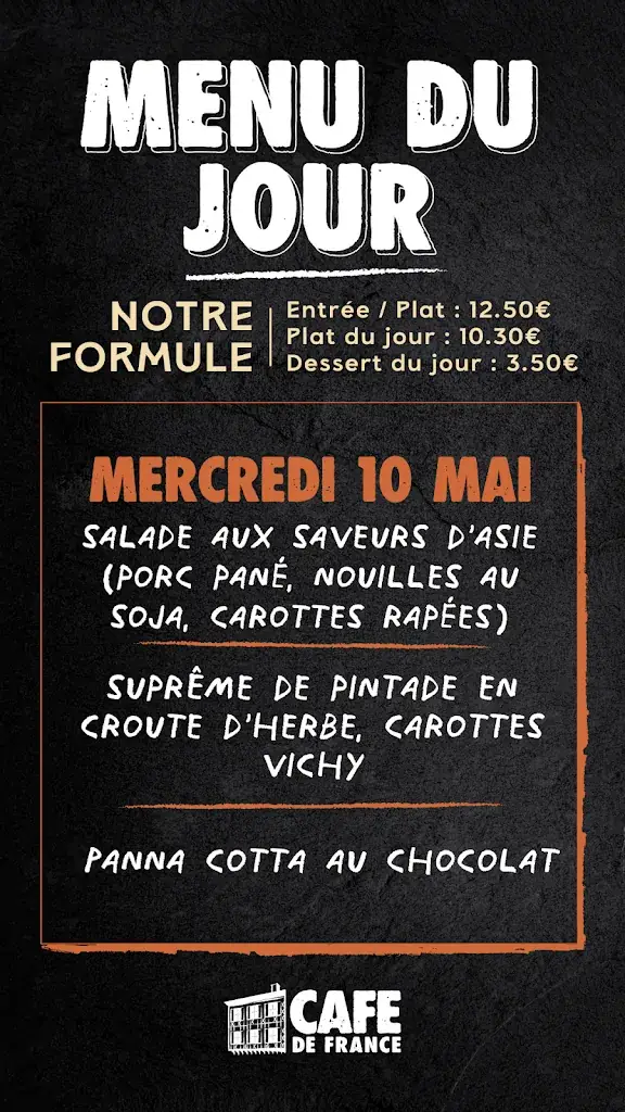 Menu_Café de France Eauze_Eauze_image_3