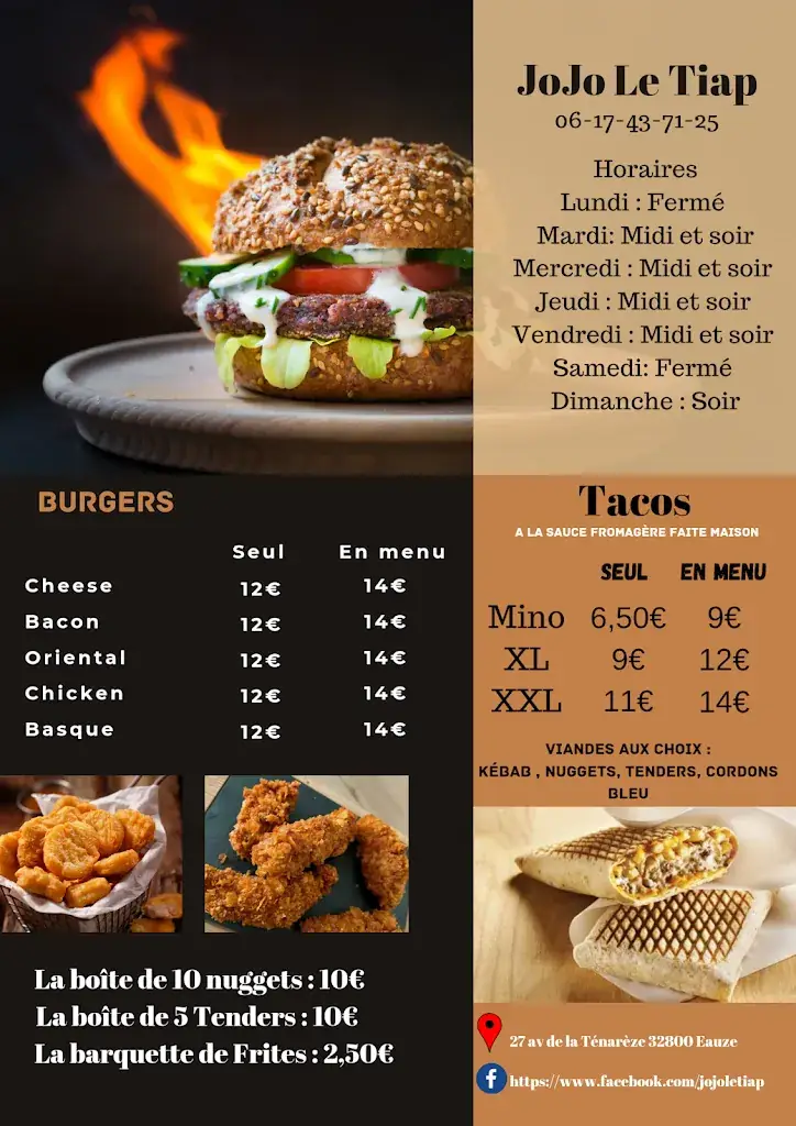 Menu_Jojo Le Tiap_Eauze_image_1