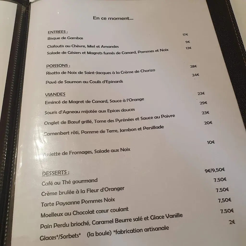 Menu_LA METAIRIE ESCALQUENS_Escalquens_image_2