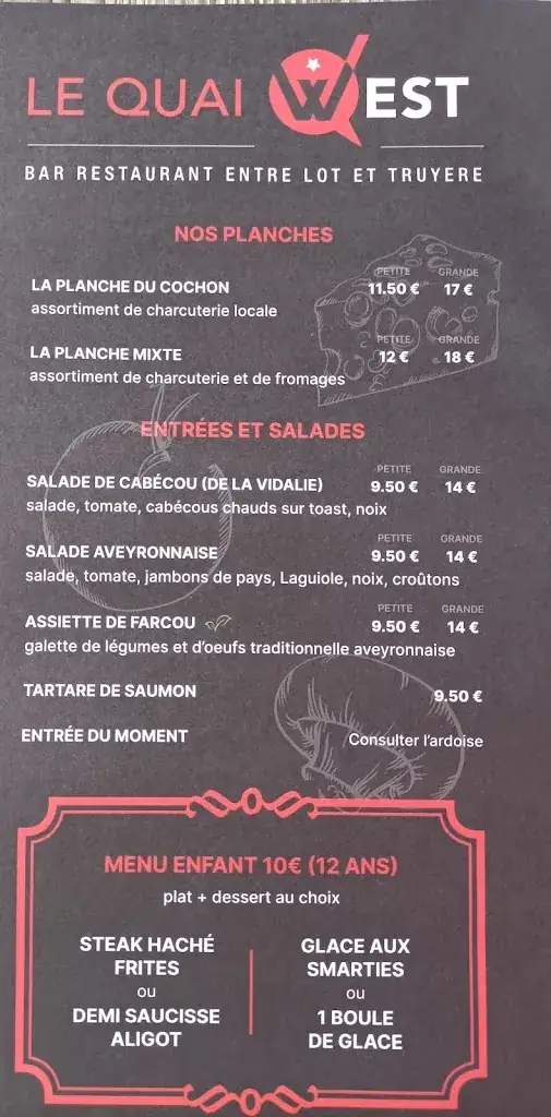 Menü_Le Quai West_Entraygues-sur-Truyère_Bild_2