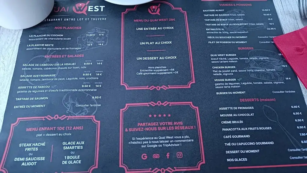 Menü_Le Quai West_Entraygues-sur-Truyère_Bild_3