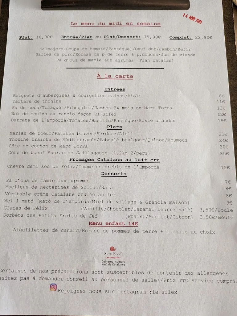 Menu_Restaurant El Sílex_Tautavel_image_3