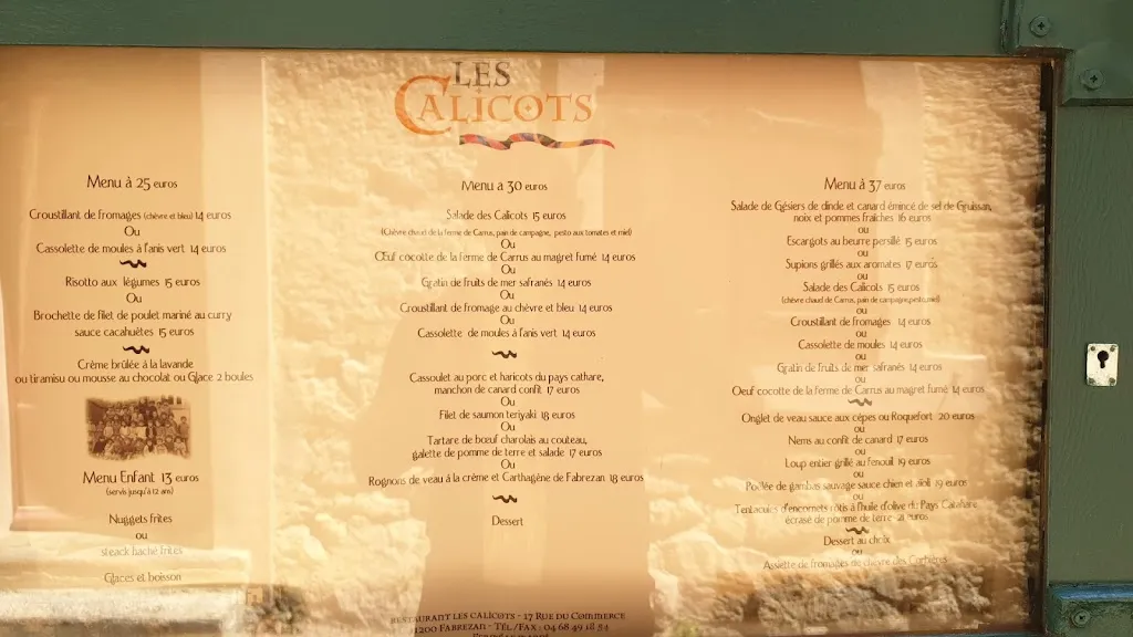 Menu_Les Calicots_Fabrezan_image_1