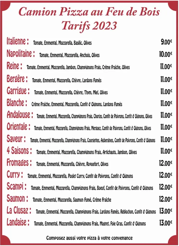 Menu_Saveurs Pizzas Florensac_Florensac_immagine_1