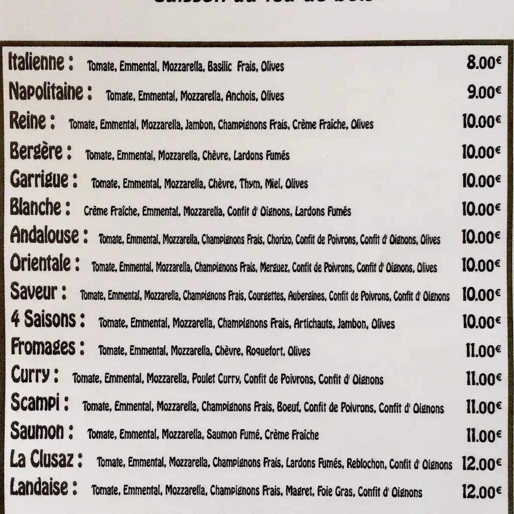 Menu_Saveurs Pizzas Florensac_Florensac_immagine_2