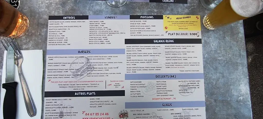 Menu_O'Papachico_Fabrègues_immagine_2