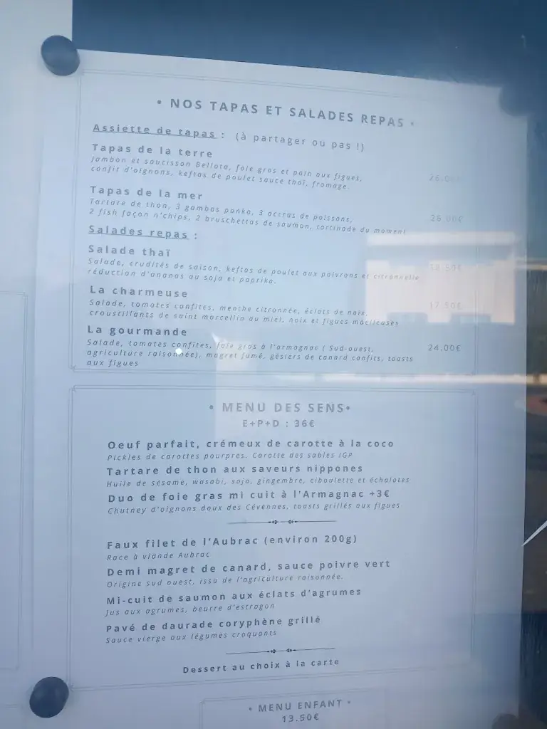 Menu_Restaurant L' Un des Sens Saint Jean De Védas_Saint-Jean-de-Védas_immagine_2