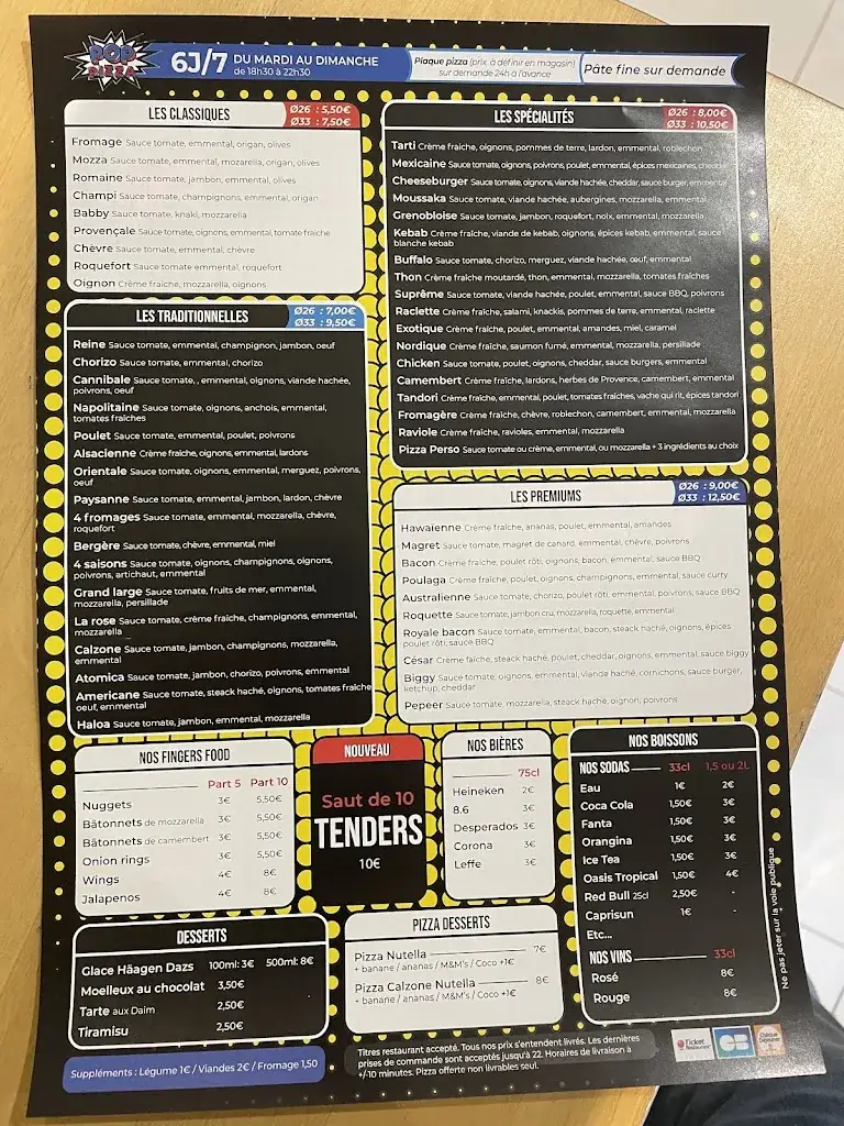 Menu_POP PIZZA FABREGUES_Fabrègues_image_1