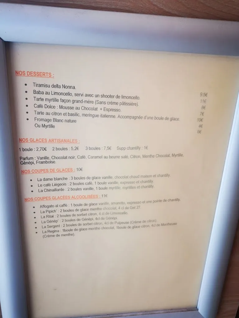 Menu_Restaurant Bar d'ambiance Le Dérapage, Grand Bornand/Chinaillon_Grand-Bornand_image_2