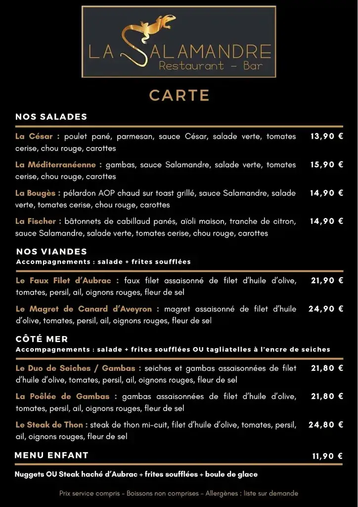 Menu_La Salamandre_Rivières_image_2